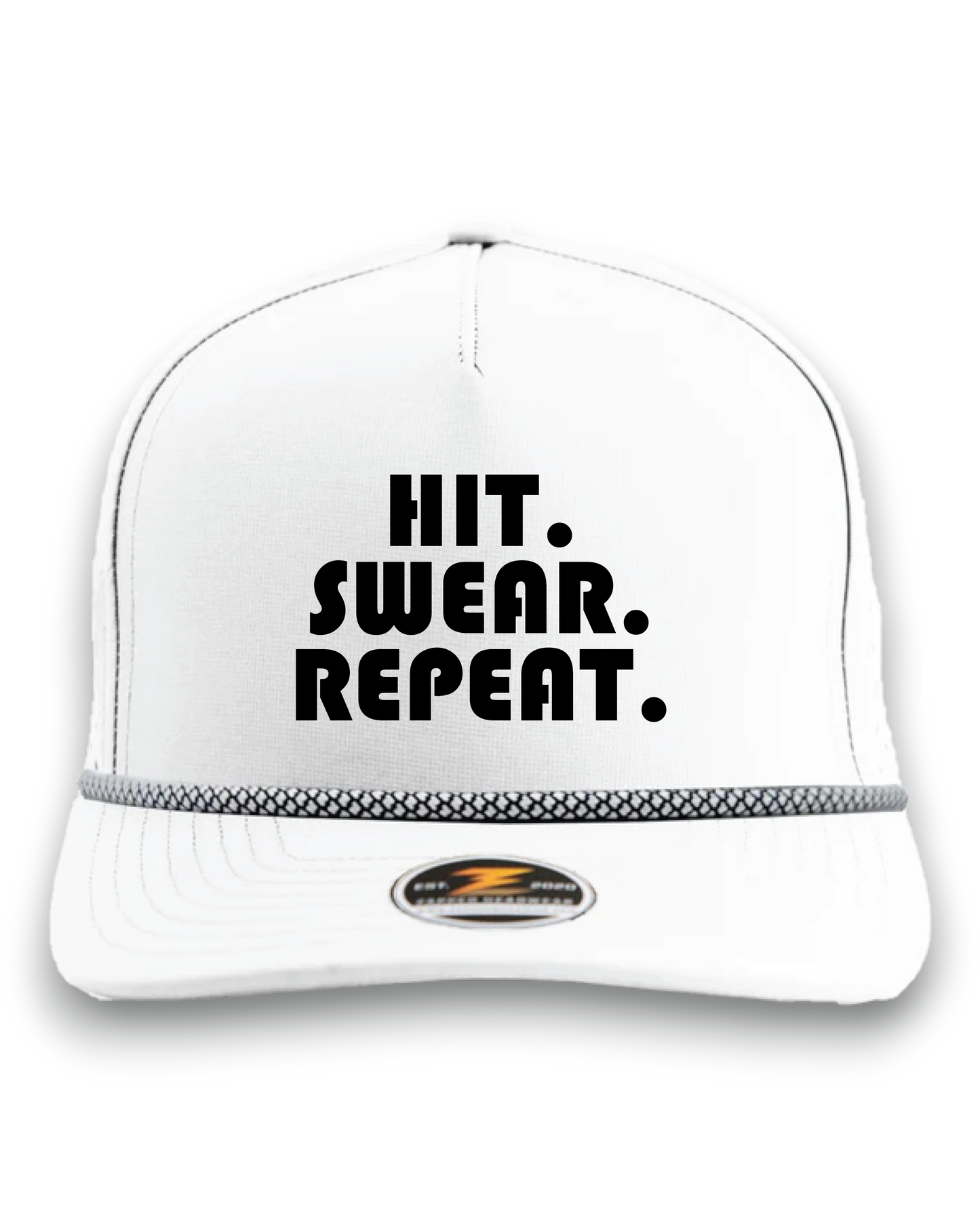 Hit. Swear. Repeat - Premium Water Resistant Rope Hat