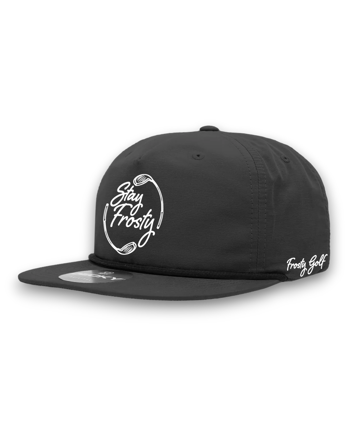 Stay Frosty - Water Resistant Camper Hat - Black/White